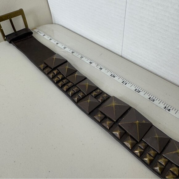 Vintage Steve Madden Boho Y2K 90s Studded Belt Grunge Perfection Size Large - Picture 6 of 13